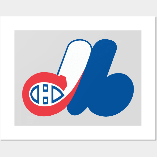 Habs - Logo Mashup Wall Art by phneep